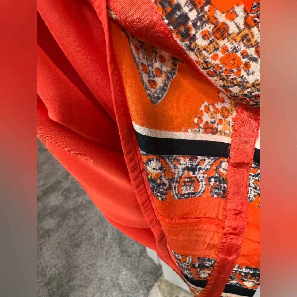 Anthropologie Orange Sheath
Mini Dress Sleeveless Crew Neck 4P - Picture 6 of 7